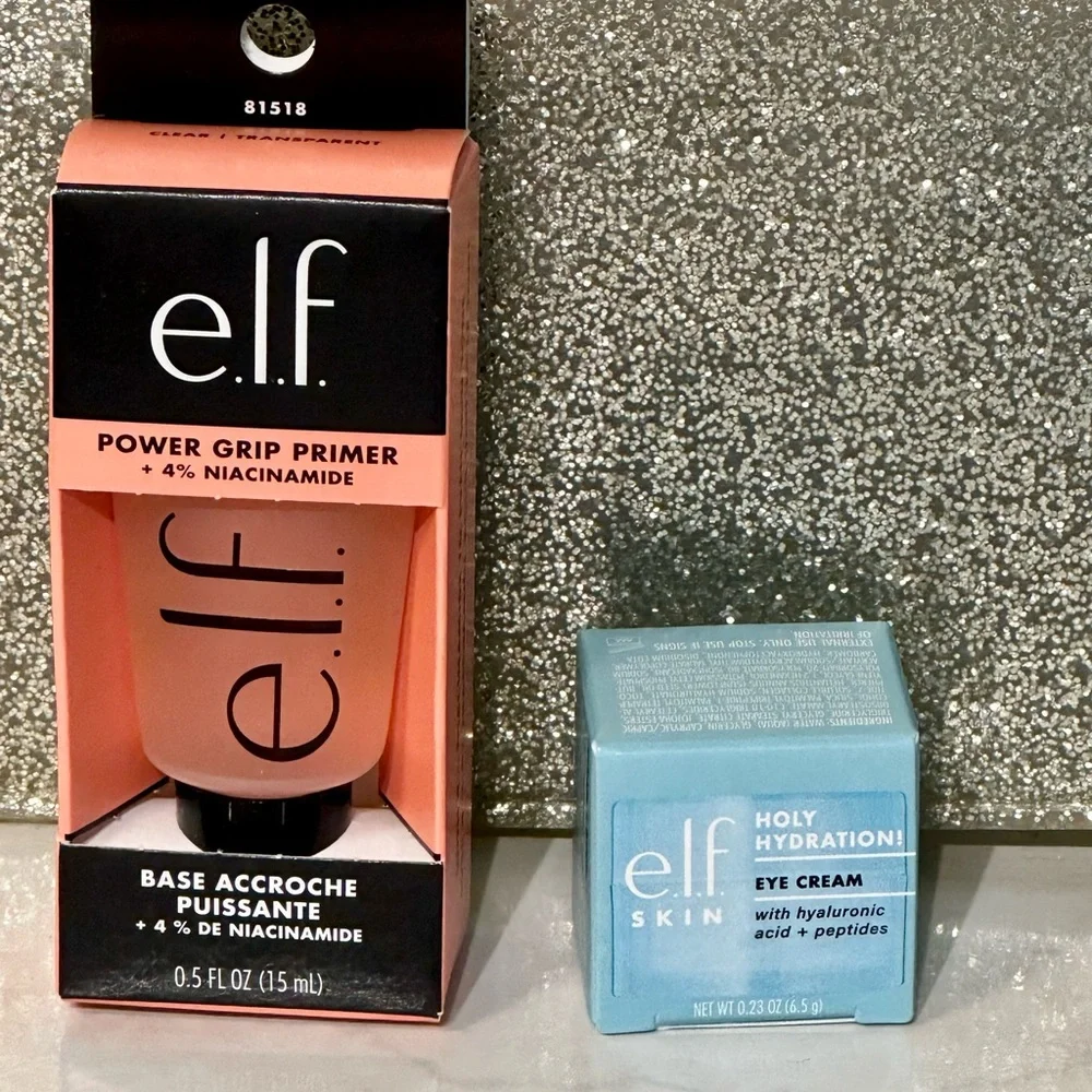 5 for $25 item 🌺 Elf Power Grip Primer and Holy Hydration Eye Cream